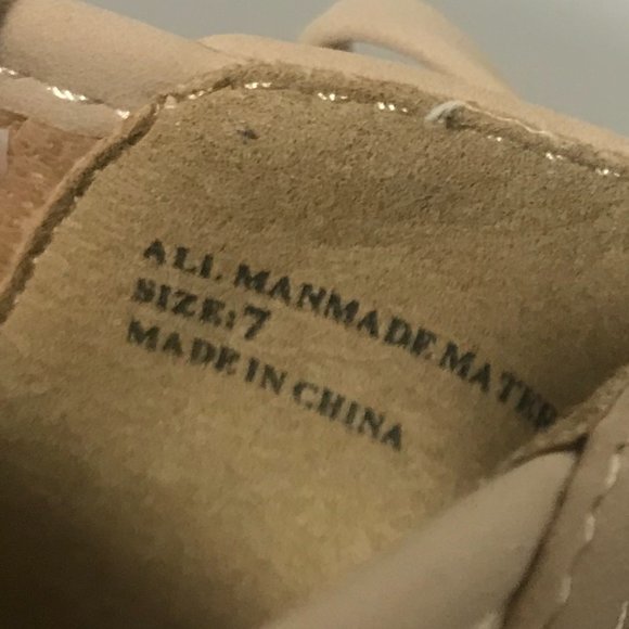 Restricted Lasercut Flats Bow Accent Tan Suede - Picture 7 of 7